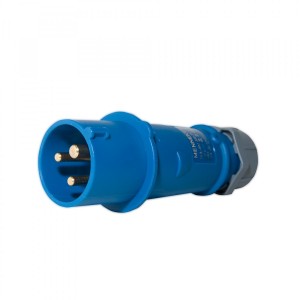 ENCHUFE 16A 2P+T 250V AZUL 6H IP44 MENNEKES