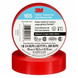 CINTA AISLANTTE 165 3M ROJO 19 MM X 18.5M
