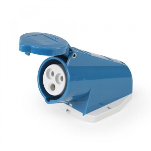 TOMA VISIBLE 16A 2P+T 250V AZUL 6H IP44 MENNEKES