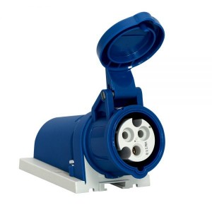 TOMA VISIBLE 16A 2P+T 250V AZUL 6H IP44 MENNEKES