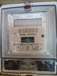 Medidor Monifasico Digital 2 HILOS CL.1 220V  10(60)A