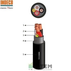 CABLE N2XY 0,6/1 kV 4x25 +1x25mm2