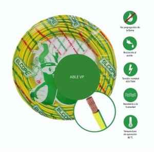 CABLE PARA TIERRA CPT 12 AWG X 100 MT ELCOPE