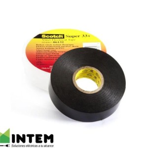 Cinta aislante vinílica Scotch 33+ 3/4¨ x20mts negro